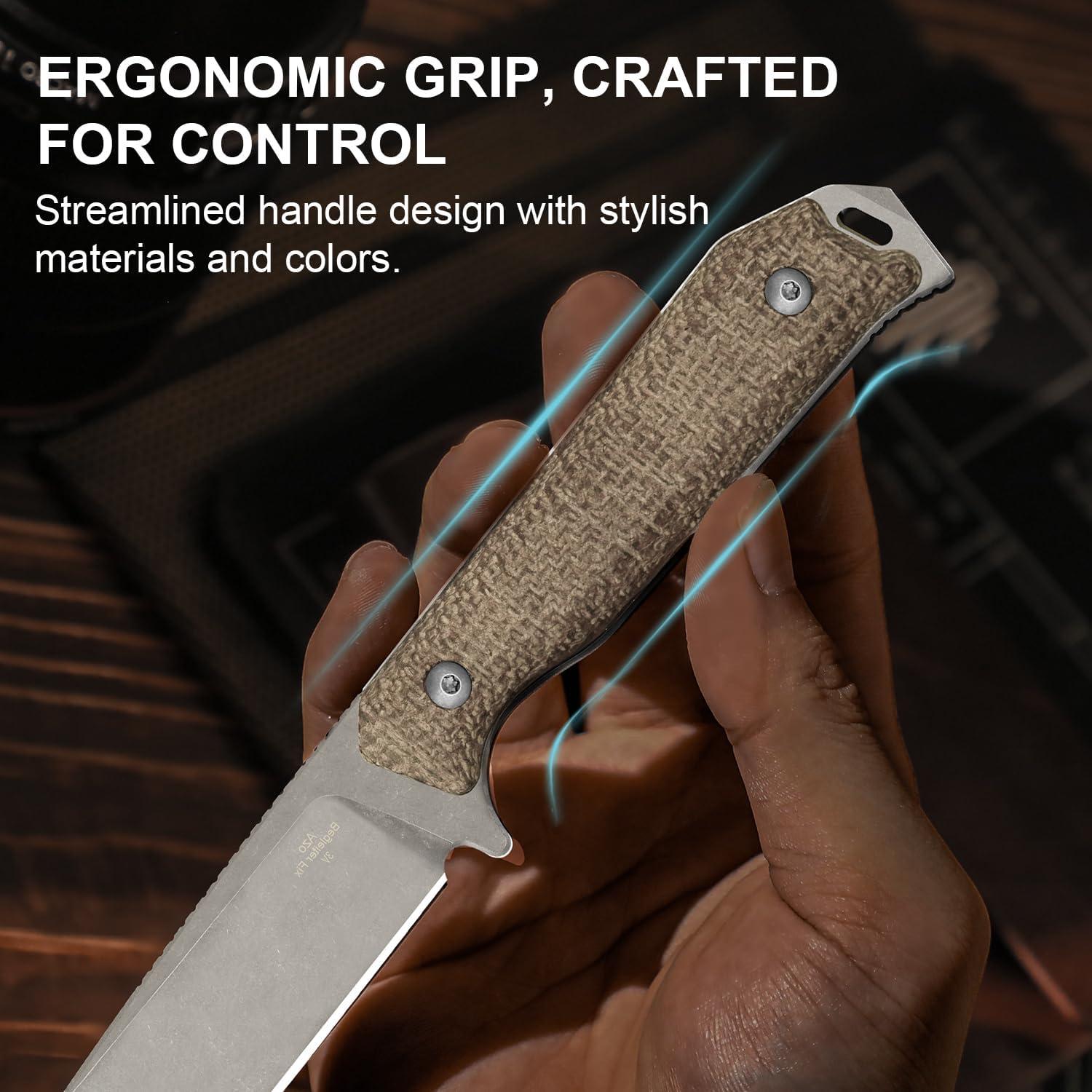 Cuchillo Fijo Kizer Begleiter Fix 9.6cm 3V Mango Micarta