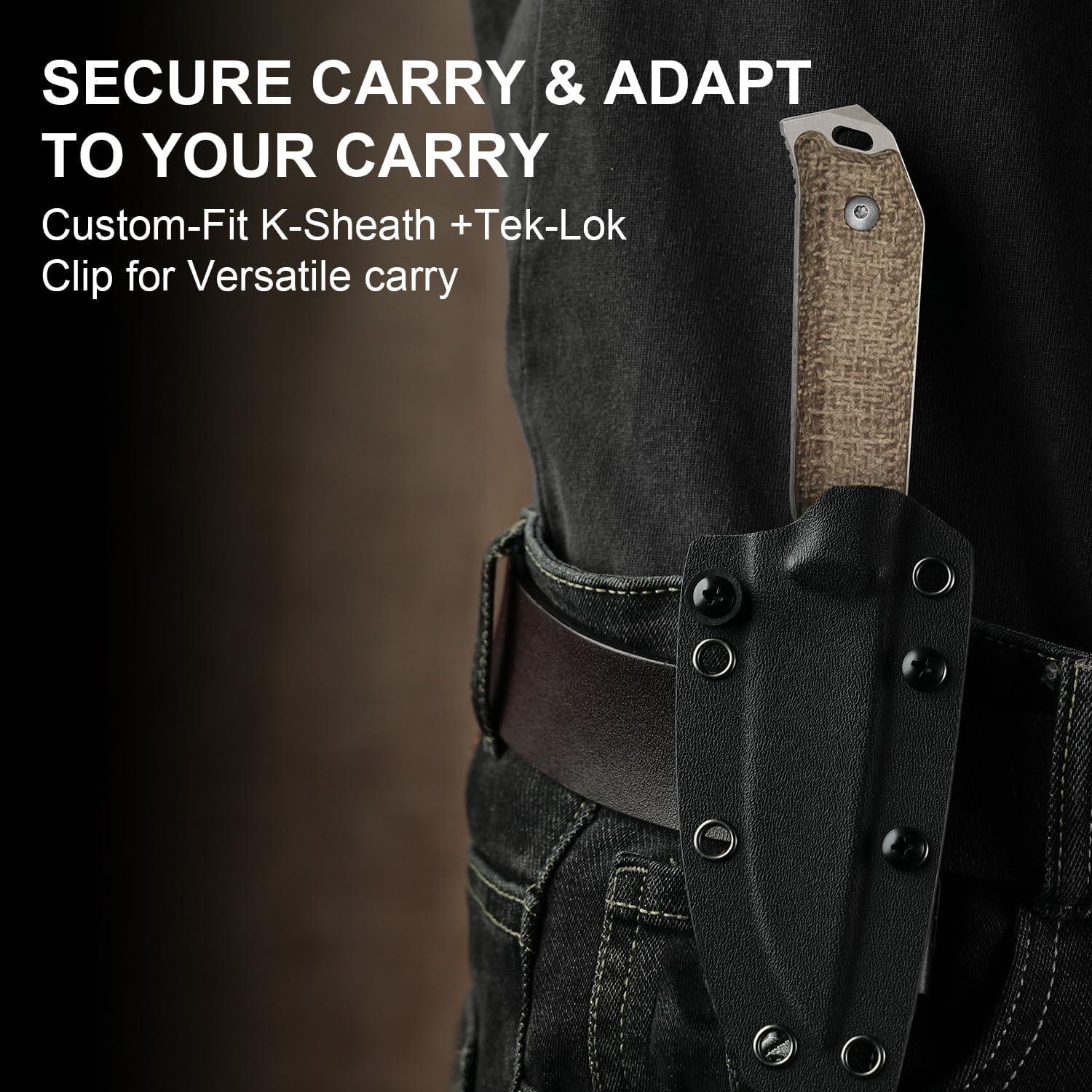 Cuchillo Fijo Kizer Begleiter Fix 9.6cm 3V Mango Micarta