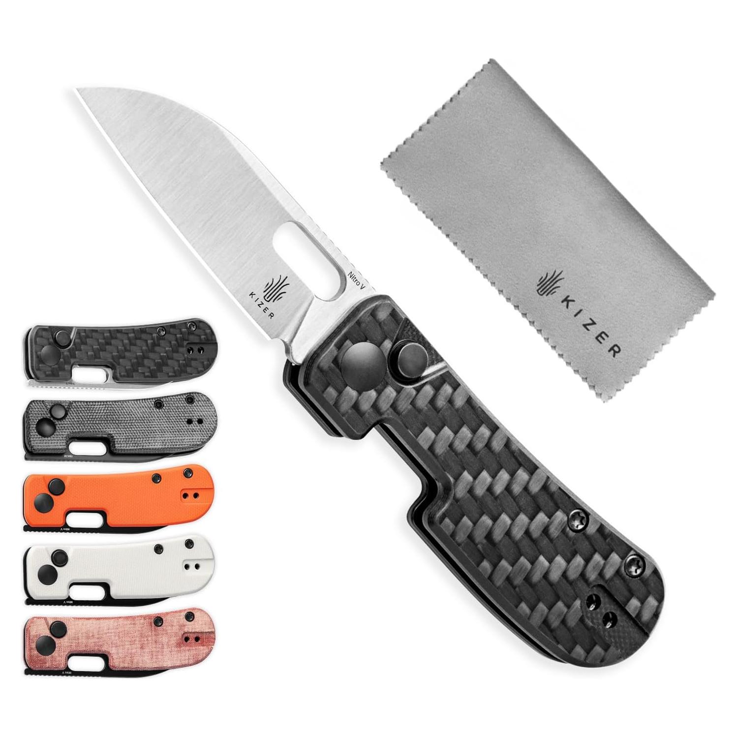 Cuchillo de bolsillo Kizer Banish, plegable 58.5 mm Nitro-V