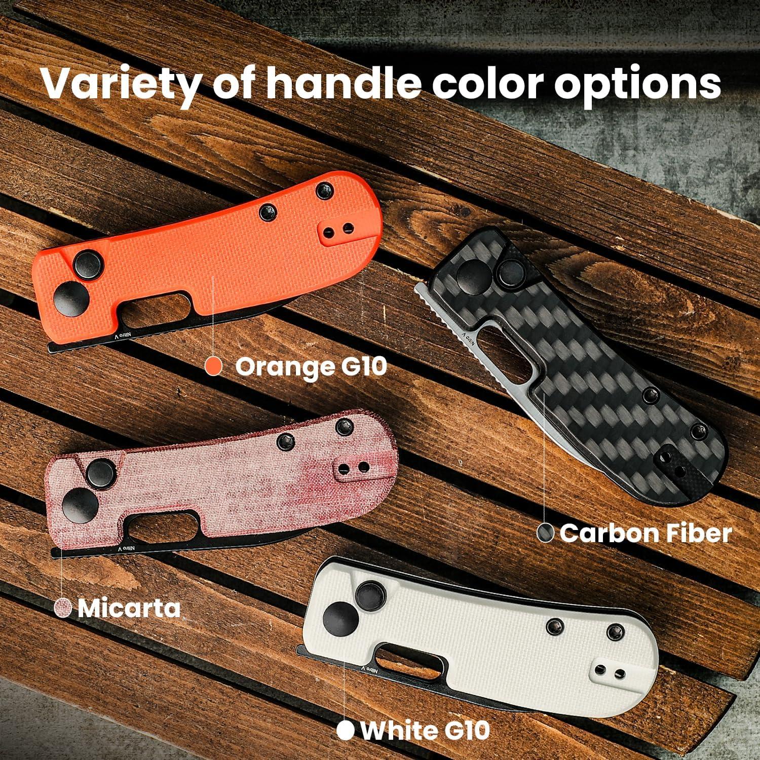 Cuchillo de bolsillo Kizer Banish, plegable 58.5 mm Nitro-V