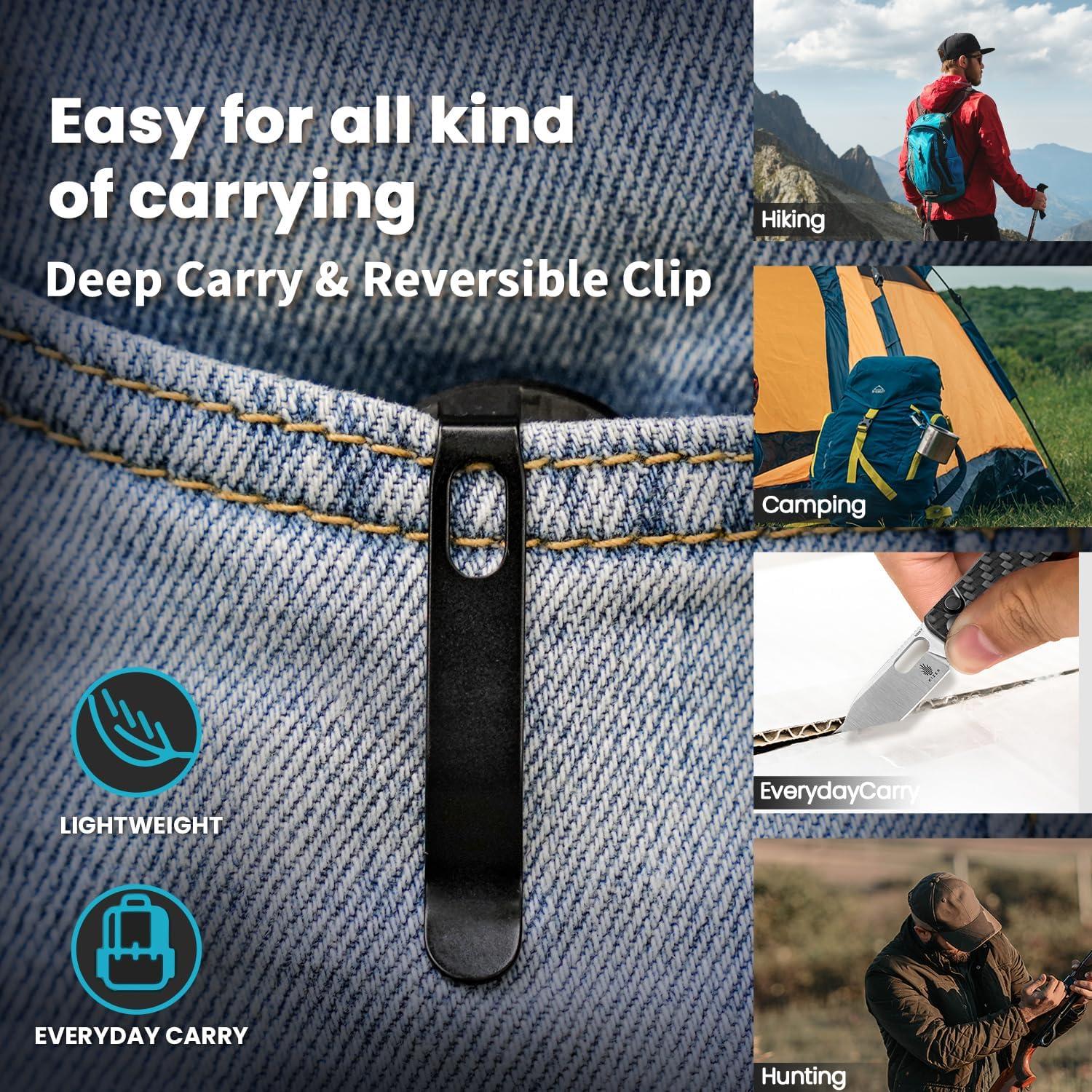 Cuchillo de bolsillo Kizer Banish, plegable 58.5 mm Nitro-V