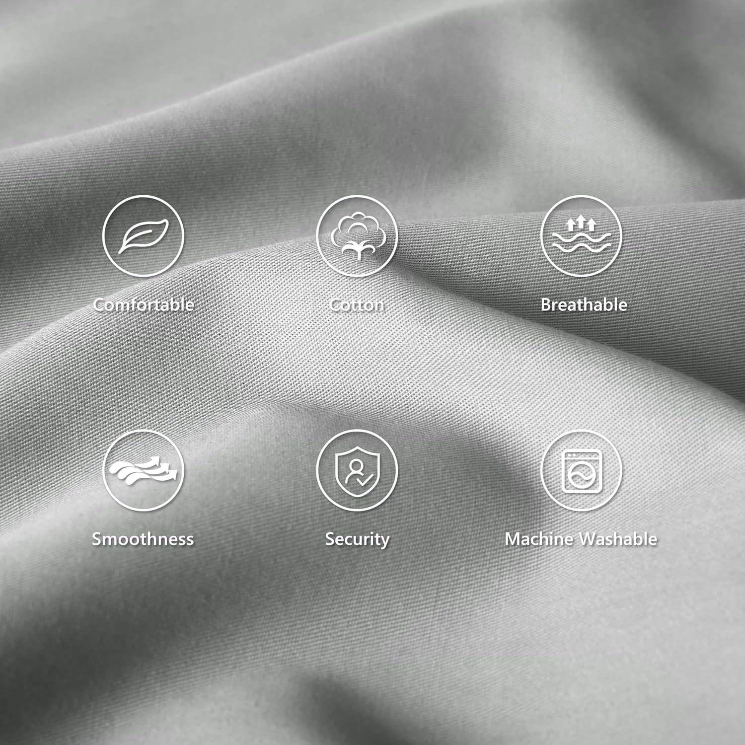 Fundas de Almohada de Algodón TILLYOU para Niños - 2 Piezas 36.8x50.8 cm