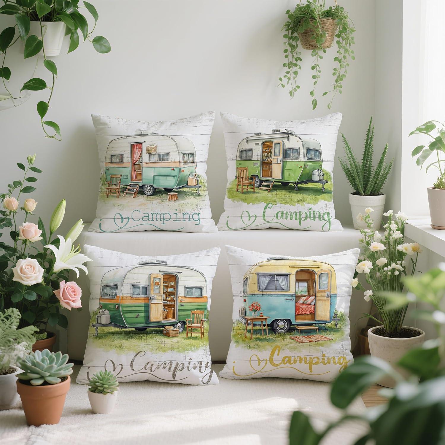 Fundas de Almohada Decorativas Soothirty 45x45 cm Set de 4