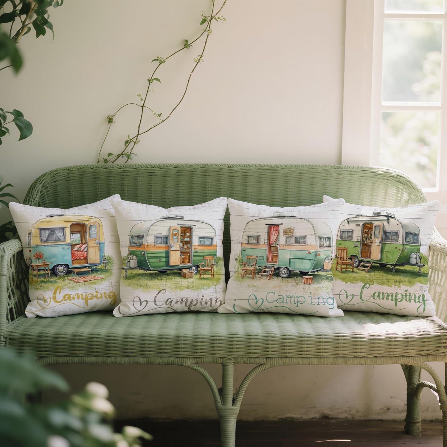 Fundas de Almohada Decorativas Soothirty 45x45 cm Set de 4