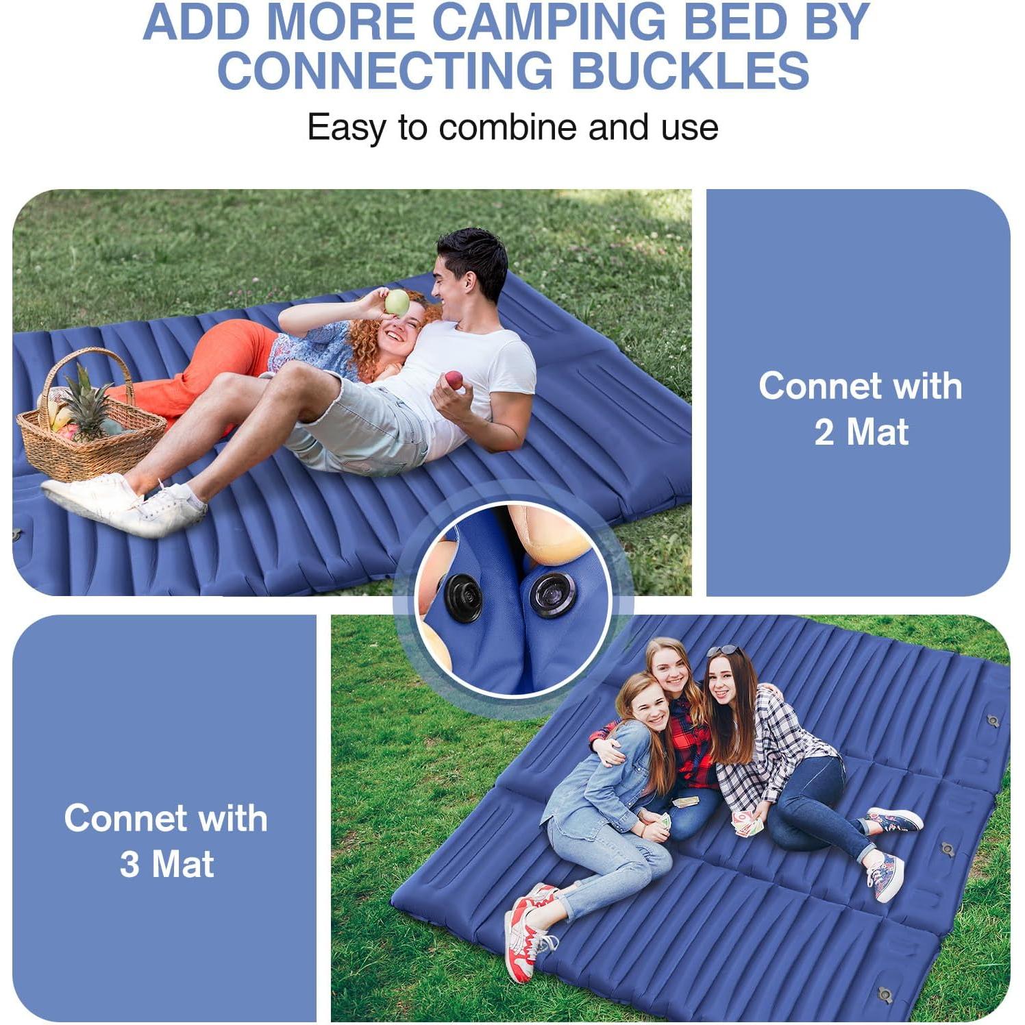 Colchoneta Inflable Camping OUTTPLY 200x69cm 12.7cm Gruesa