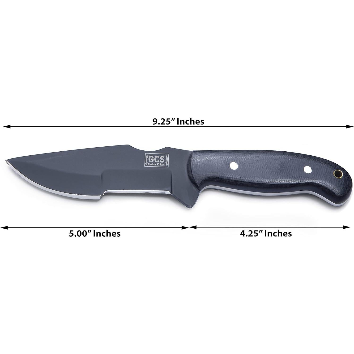 Cuchillo de Caza GCS Shadow Hunter 304 con Hoja D2 y Mango de Micarta