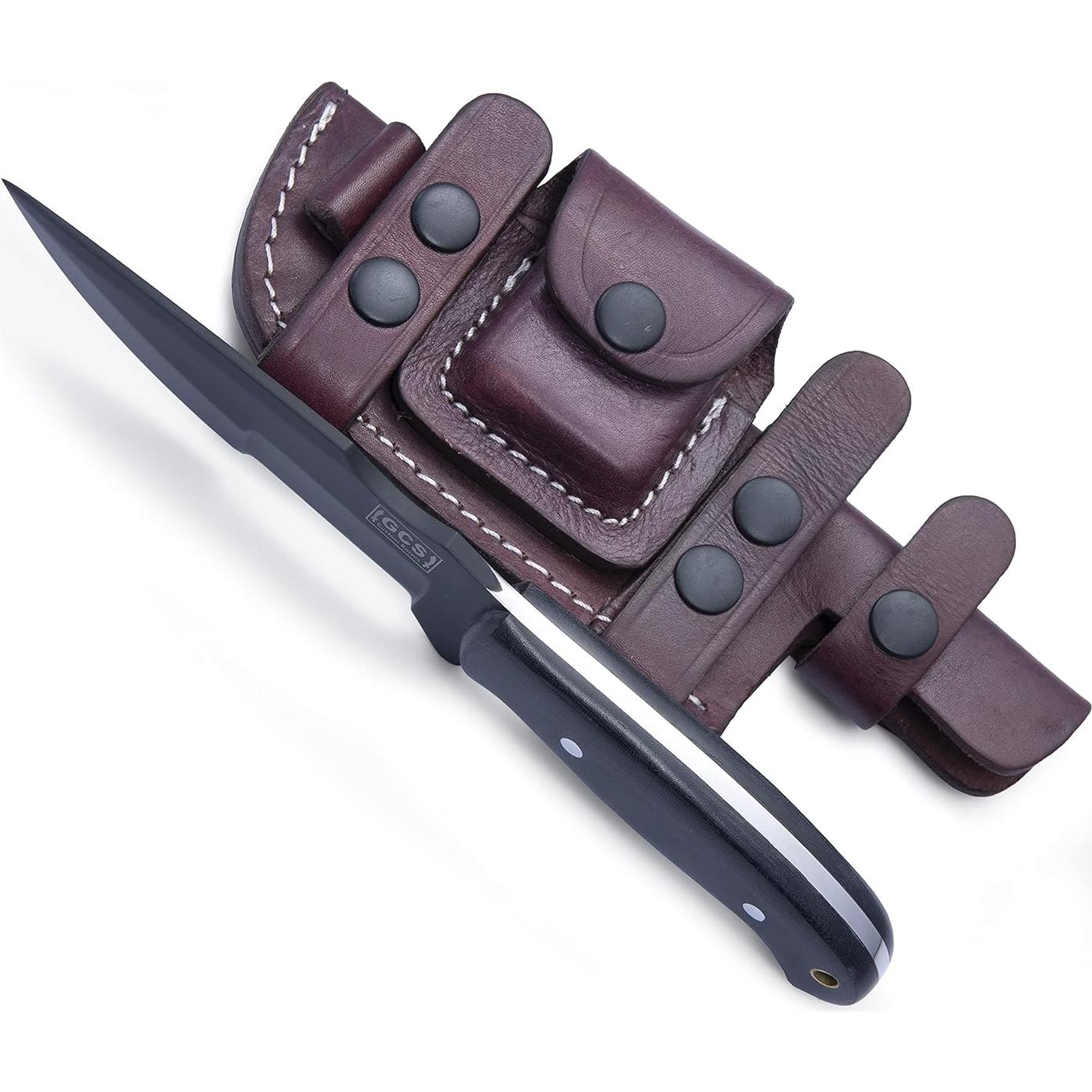 Cuchillo de Caza GCS Shadow Hunter 304 con Hoja D2 y Mango de Micarta