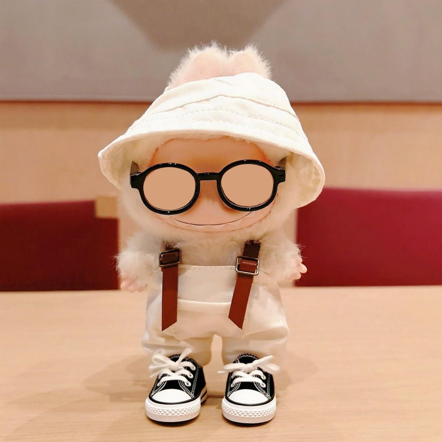 Juego de Accesorios para Muñecas Labubu - Gafas, Cámara y Zapatos Mini