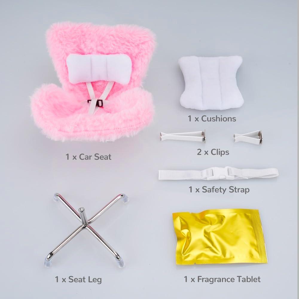 Asiento de Coche Labubu BDBHAVB 11.9x9.9cm Azul con Clip