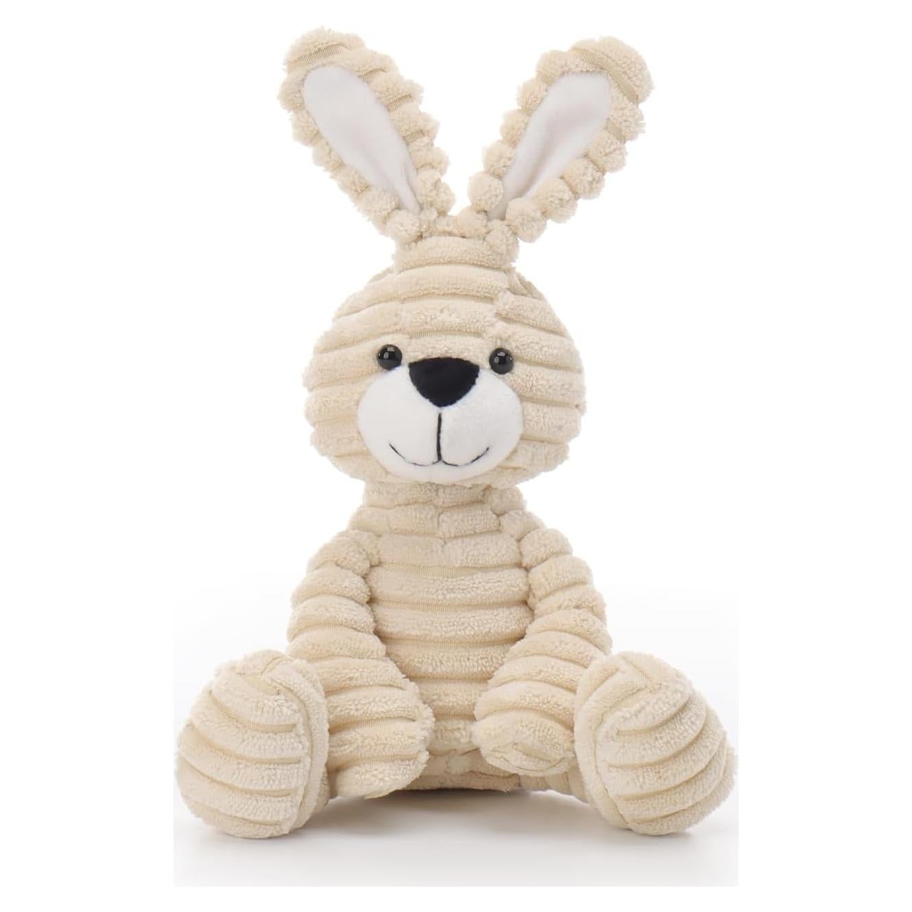 Conejo de Peluche Terciopelo Albaricoque 16 cm Beige
