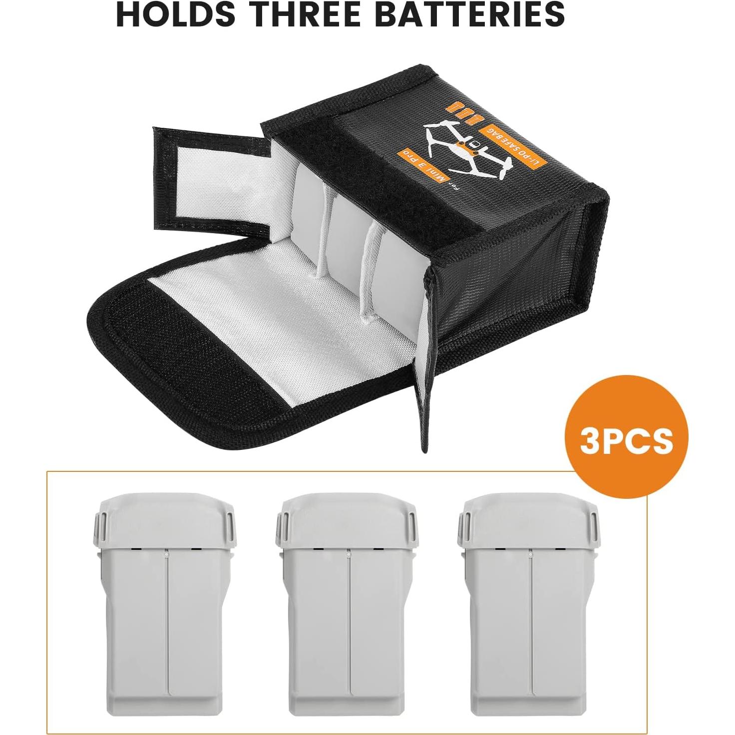 Bolsa Segura para Baterías DJI Mini 4 Pro y Mini 3 Pro
