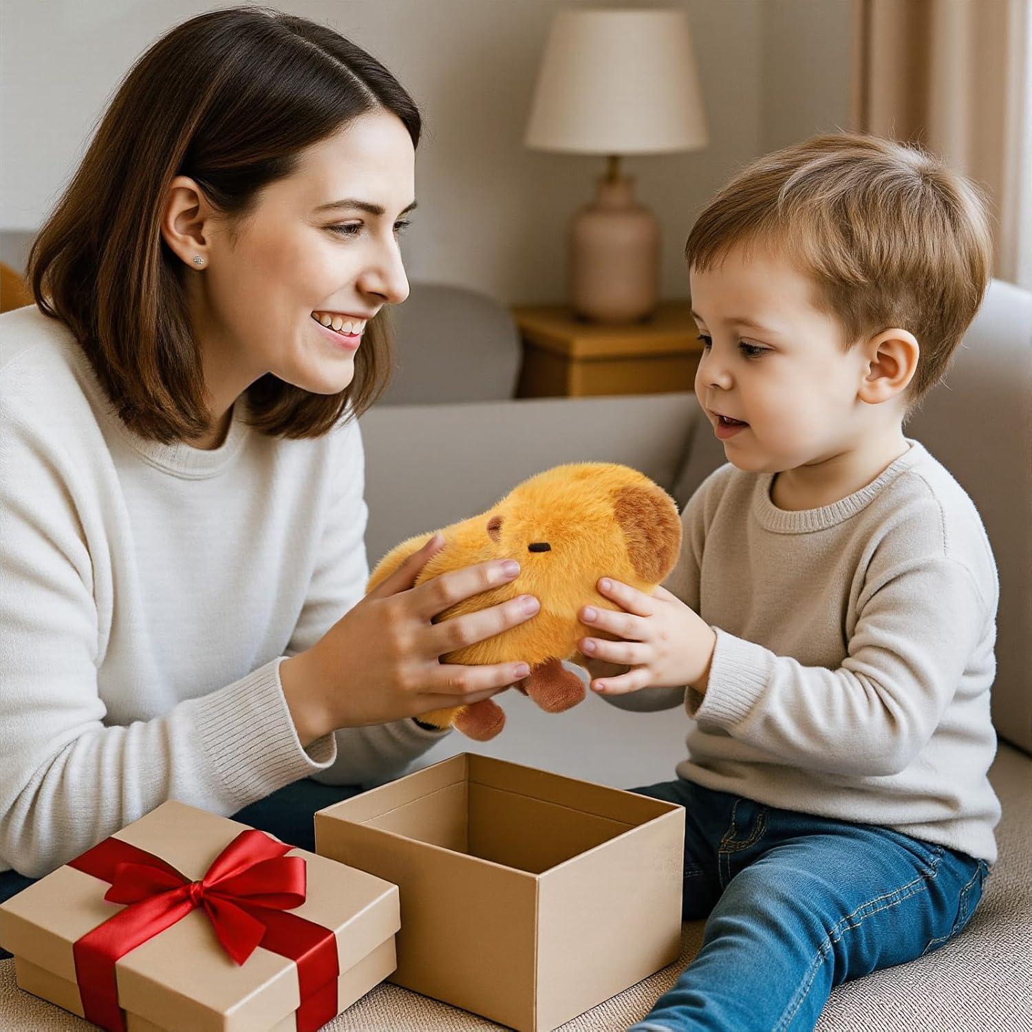 Peluche Mini Capibara OUOZZZ 21.8 cm Suave y Realista