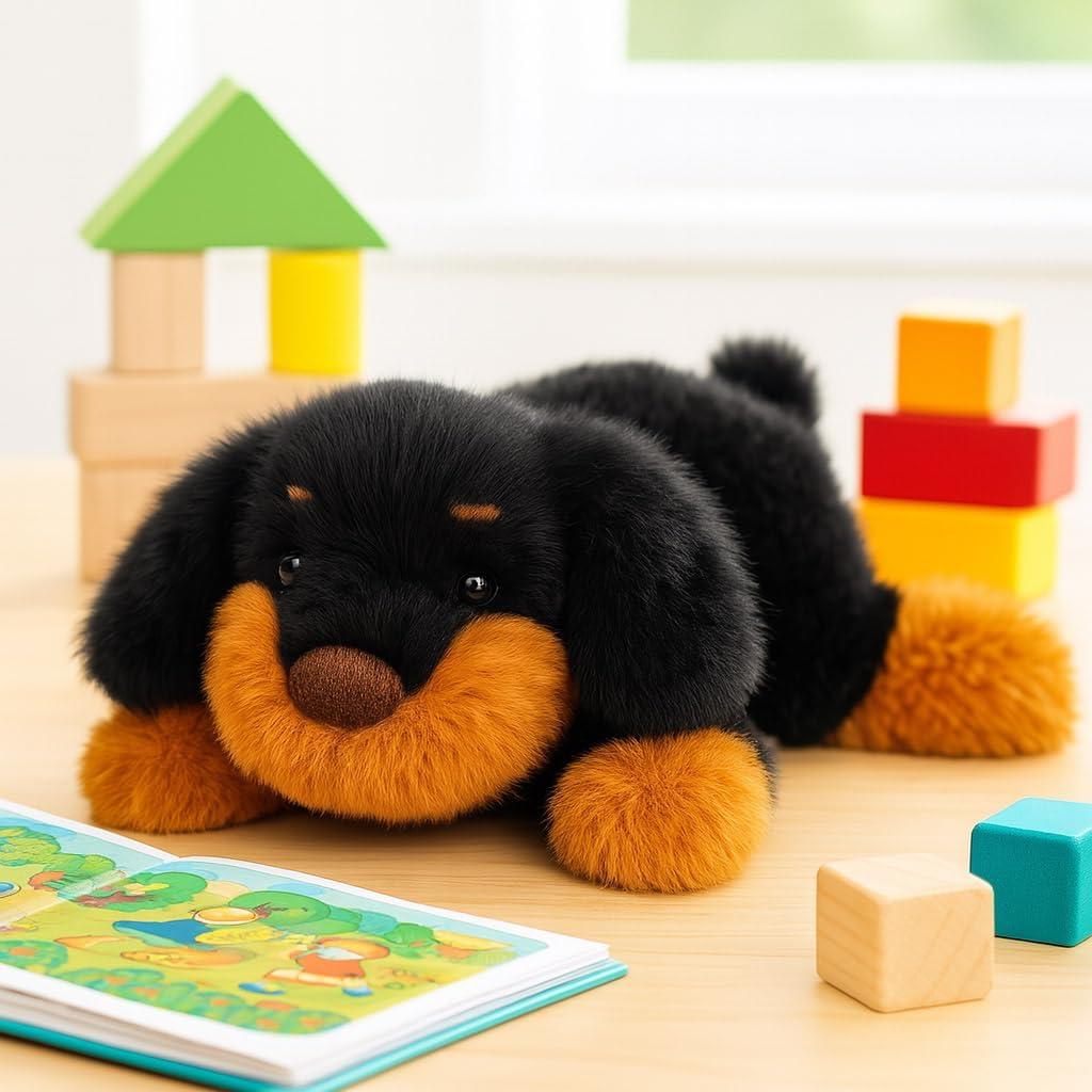 Perro Salchicha de Peluche Suave Mushymallow 22.86x15.24 cm