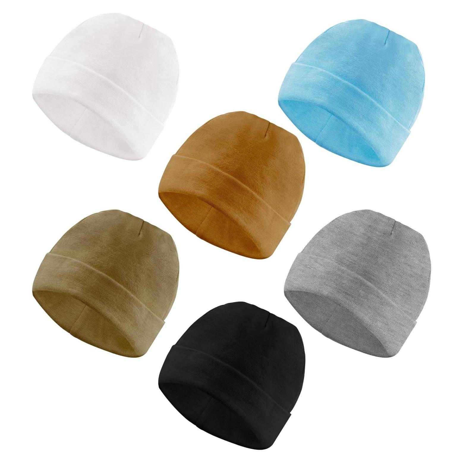 Paquete de 6 Gorras para Bebés Unisex 0-6 Meses - Calidad Premium