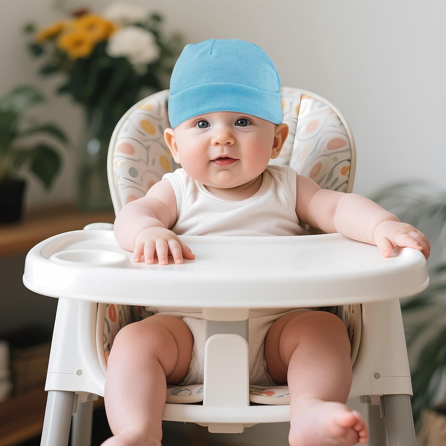 Paquete de 6 Gorras para Bebés Unisex 0-6 Meses - Calidad Premium