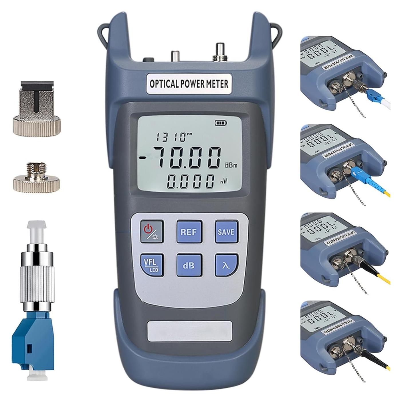 Probador de Fibra Óptica 3 en 1 Xunsomten OPM-VFL-10