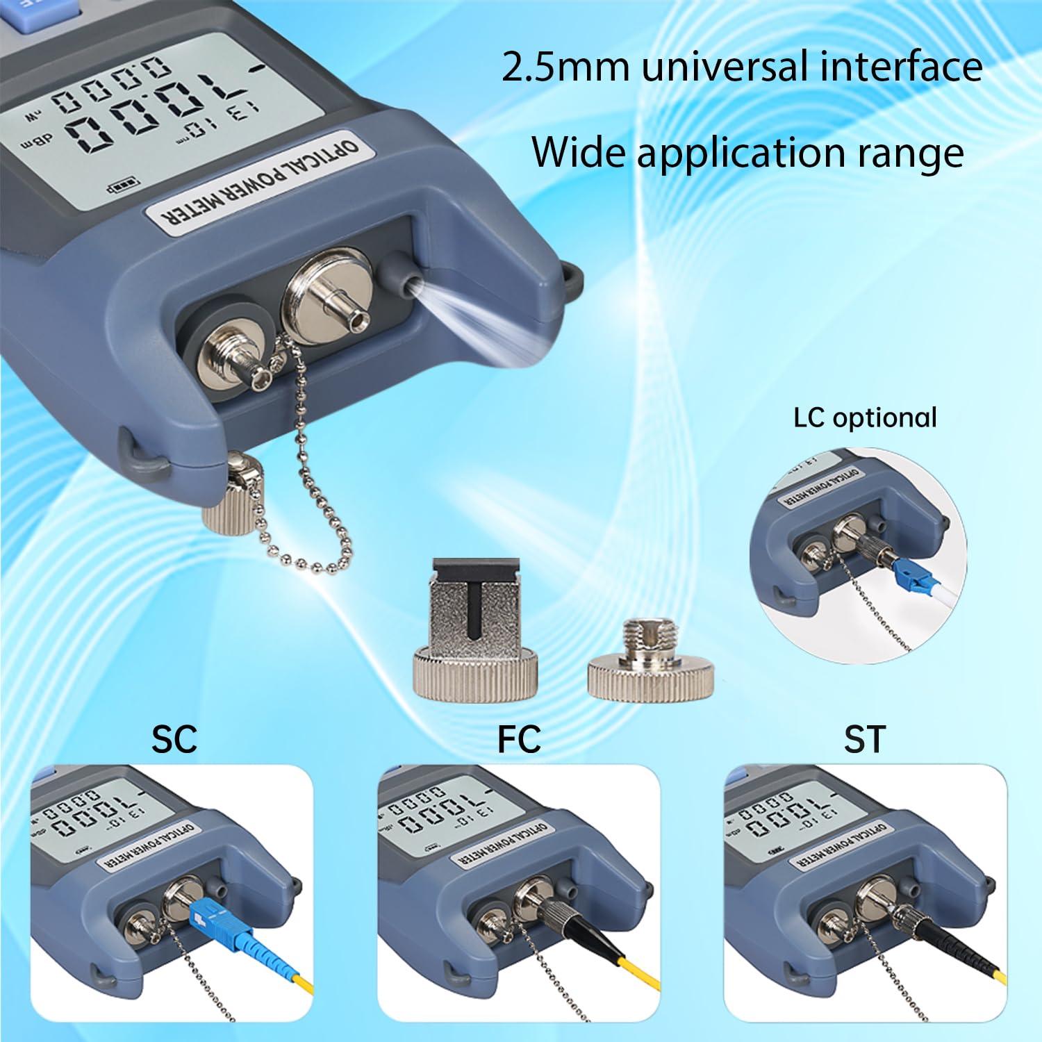 Probador de Fibra Óptica 3 en 1 Xunsomten OPM-VFL-10