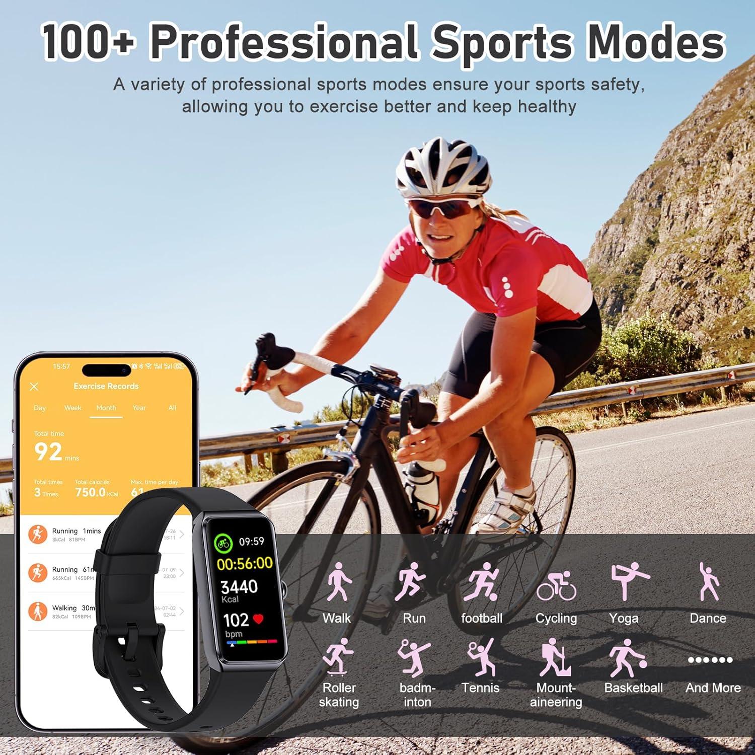 Rastreador de Fitness ST-CARE C82 con Monitor de Frecuencia Cardíaca