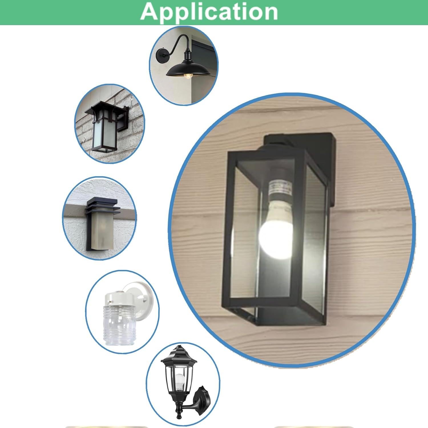 Paquete de 4 bombillas LED 10W 2700K con sensor SETEN