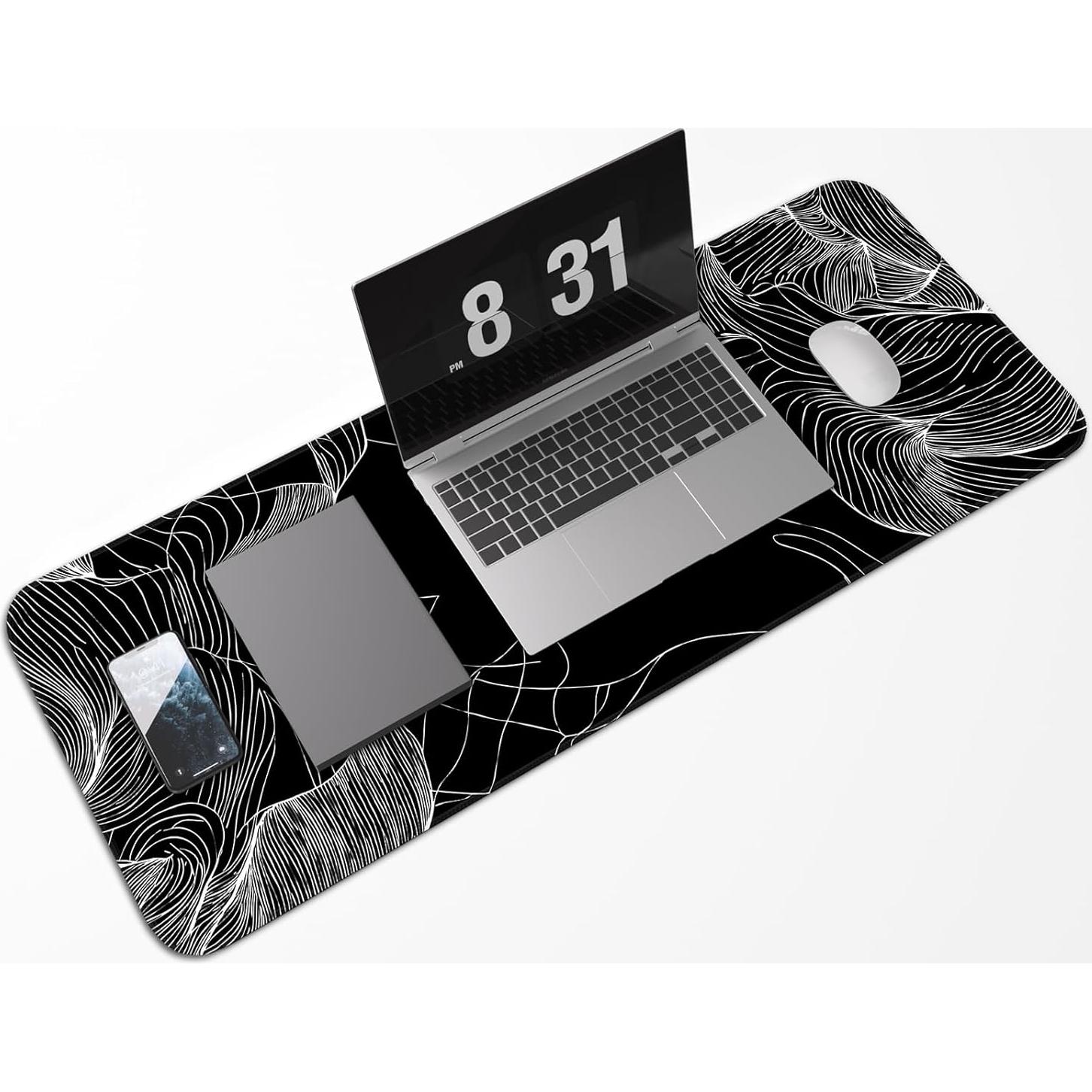 Alfombrilla de Ratón Opiuoezi 80x30 cm Impermeable Antideslizante