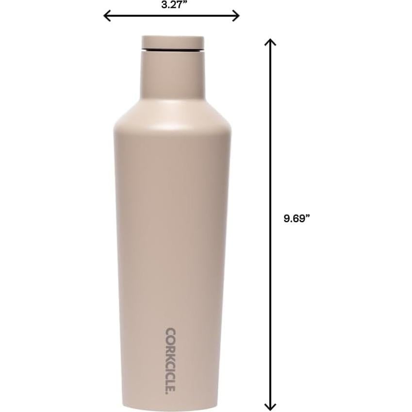 Corkcicle Canteen 16 oz - Acero Inoxidable Aislado - Desierto