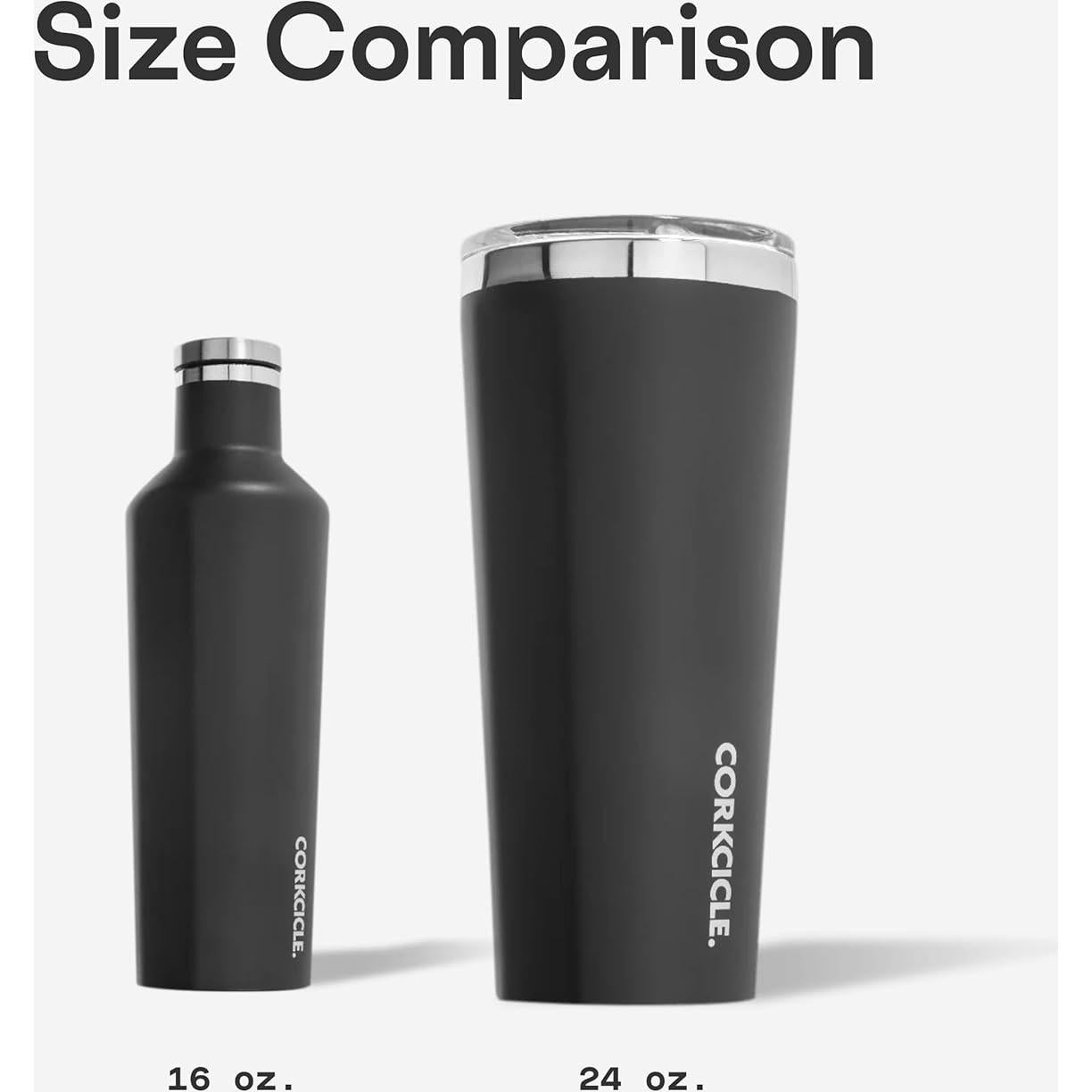 Corkcicle Canteen 16 oz - Acero Inoxidable Aislado - Desierto