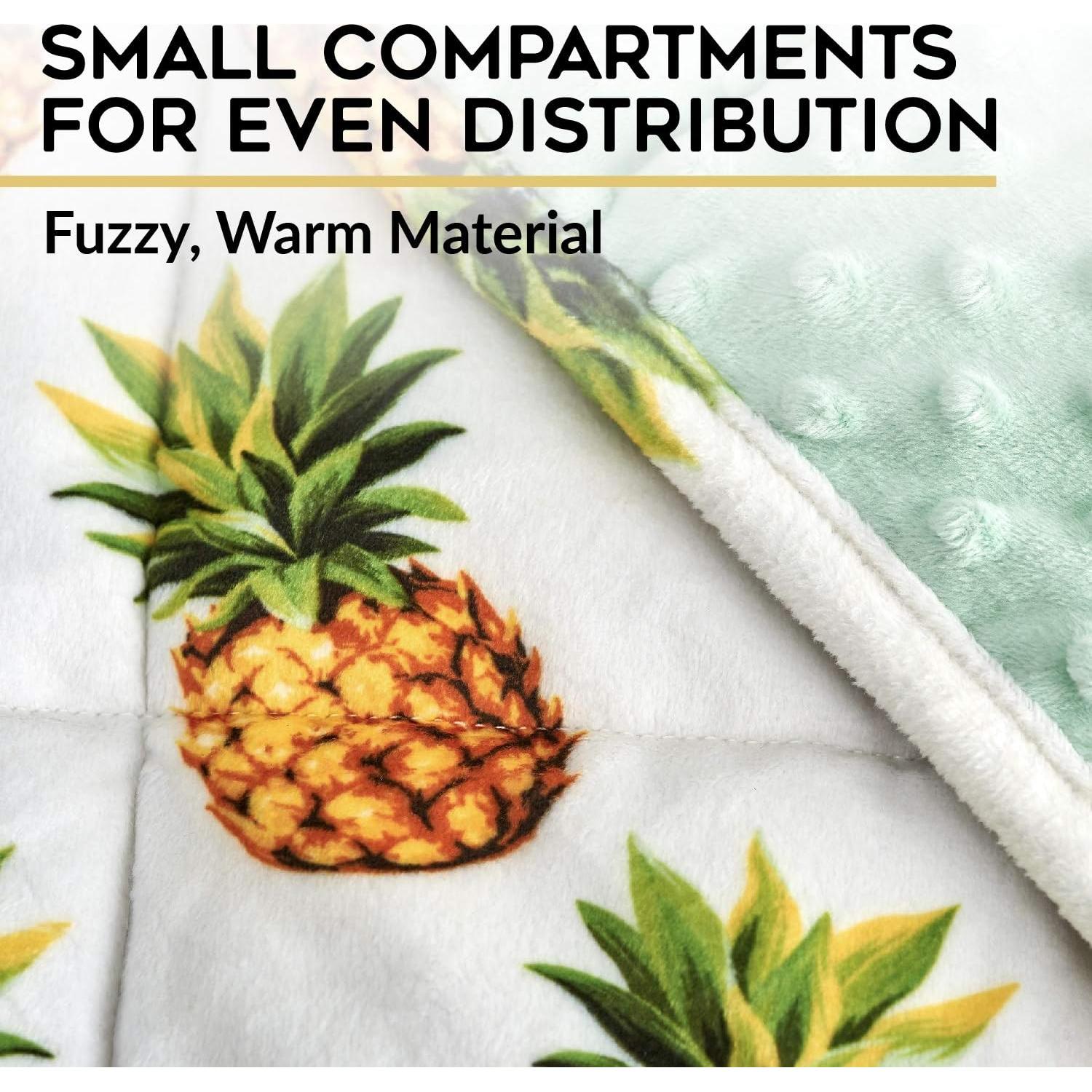 Manta con Peso YnM Difusa 6.8kg 121.9x182.9cm Piña