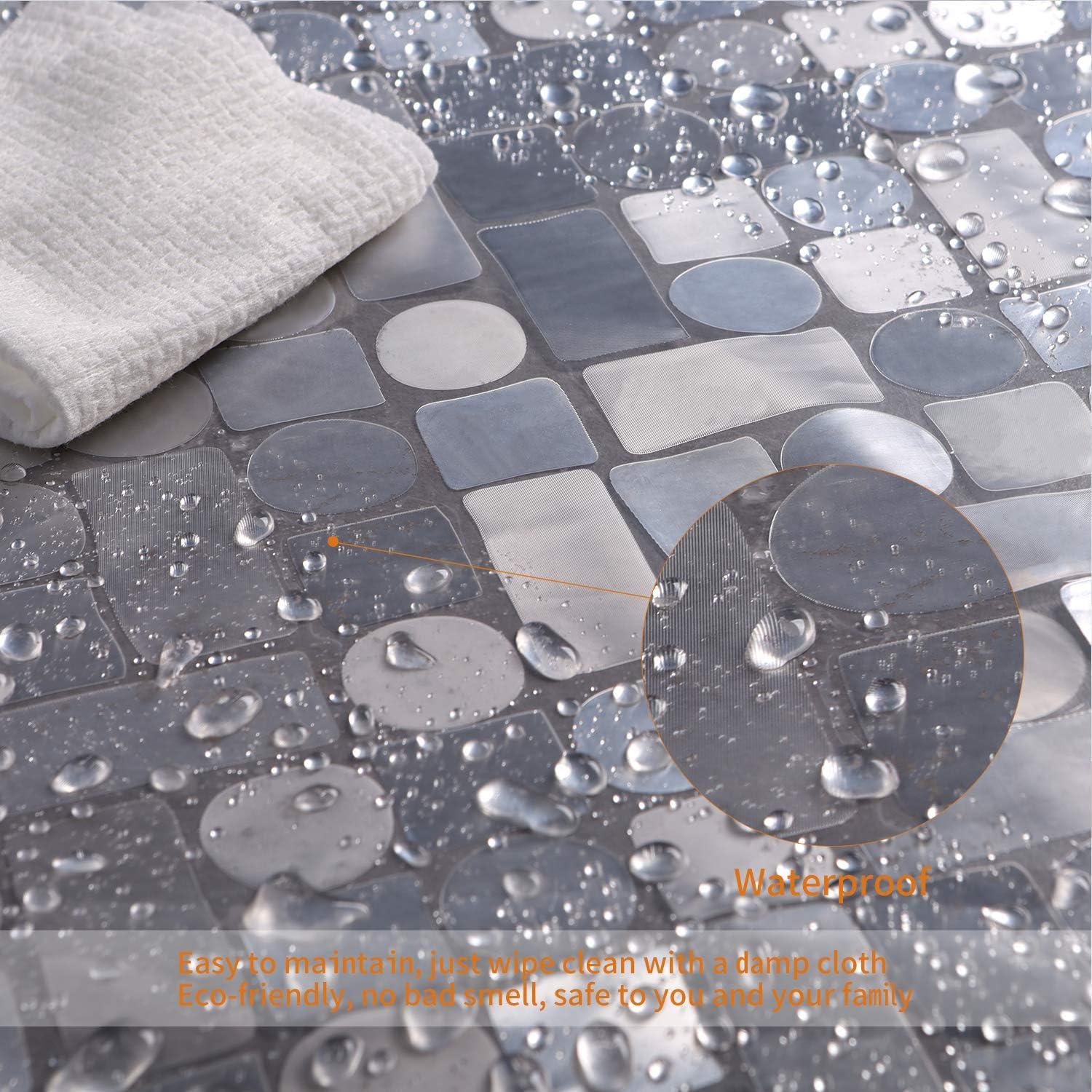 Funda de Ducha WELTRXE EVA 183x183cm Impermeable con 12 Ganchos