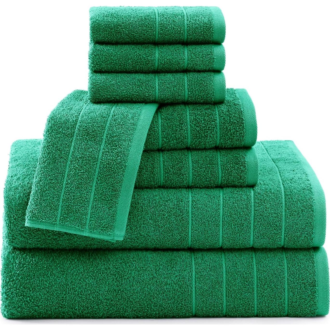 Juego de Toallas de Baño Casa Platino 100% Algodón 8 Piezas Esmeralda