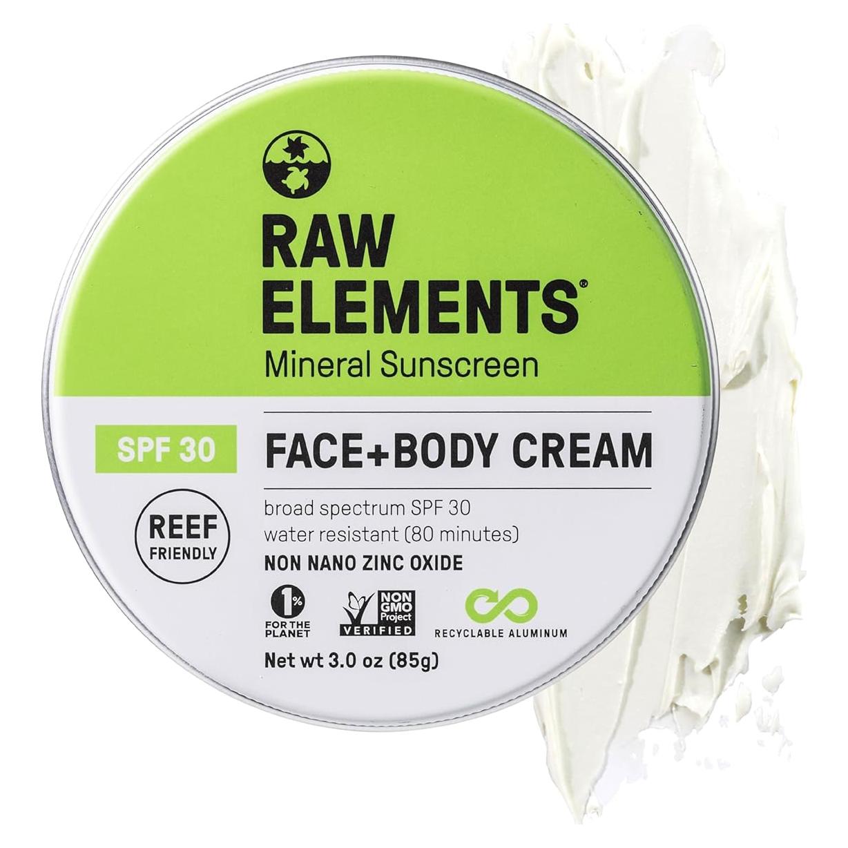 Protector Solar Mineral Raw Elements SPF 30 85 g Orgánico