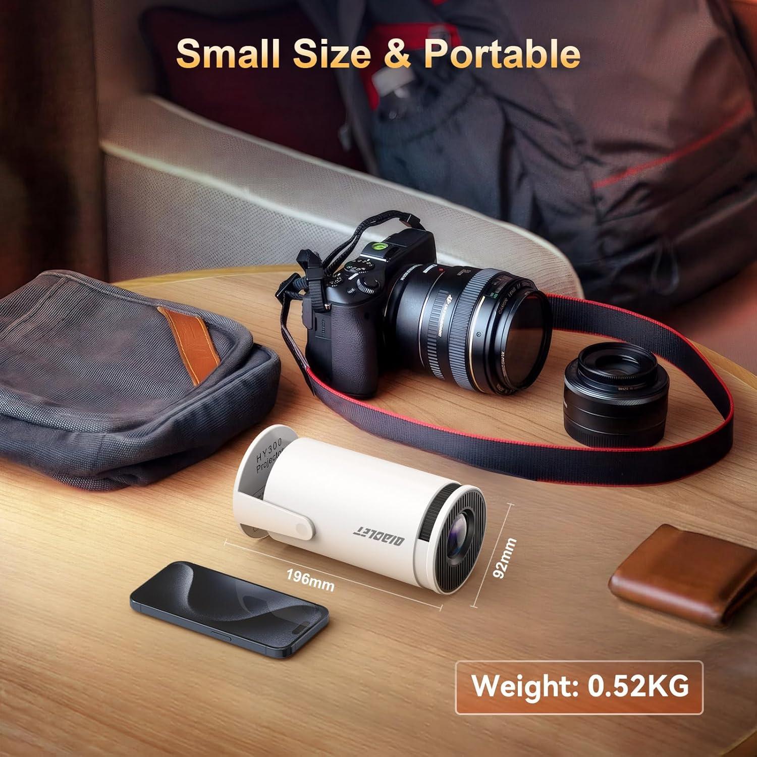 Mini Proyector QIAOLET 2025 Android 13, 4K, WiFi 6, 0.82kg