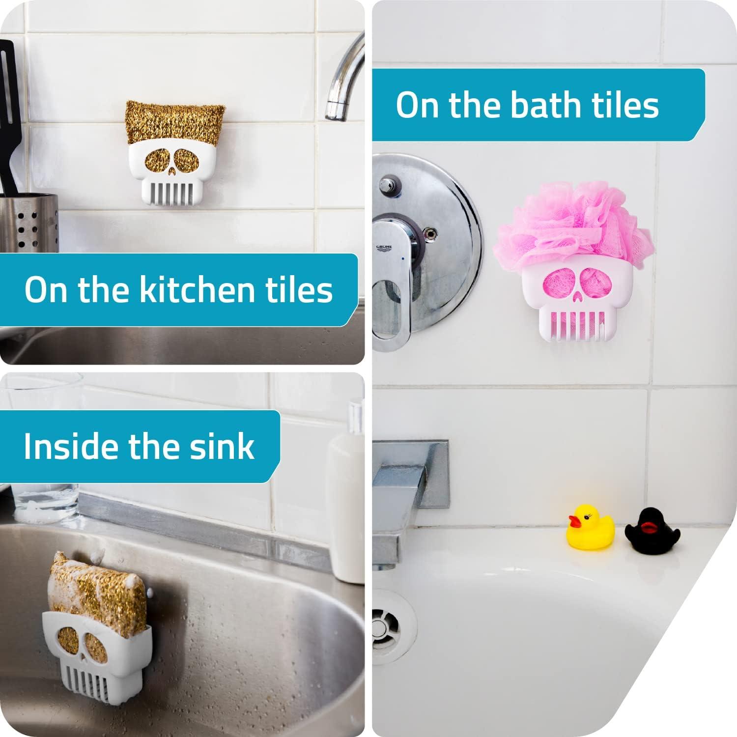 Soporte Drenante de Esponja Brain Drain Peleg Design Blanco