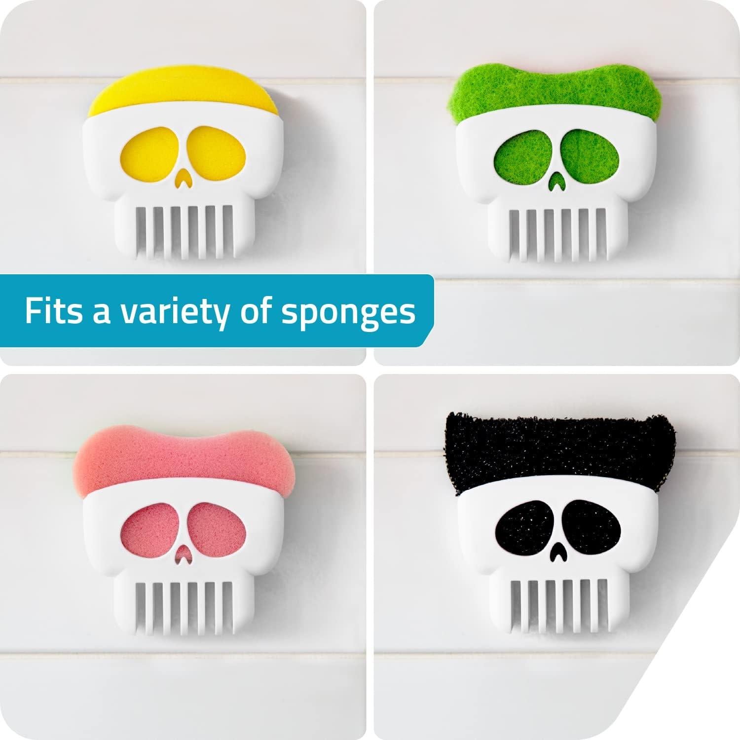 Soporte Drenante de Esponja Brain Drain Peleg Design Blanco