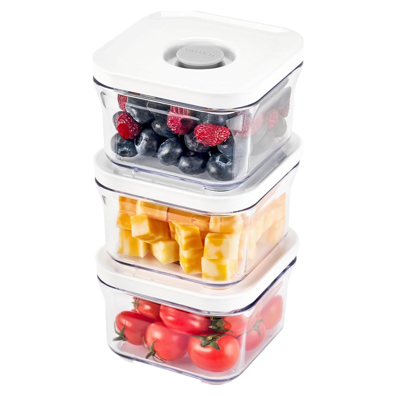 Contenedores de Almacenamiento al Vacío VAKUEN 3pcs 0.3L