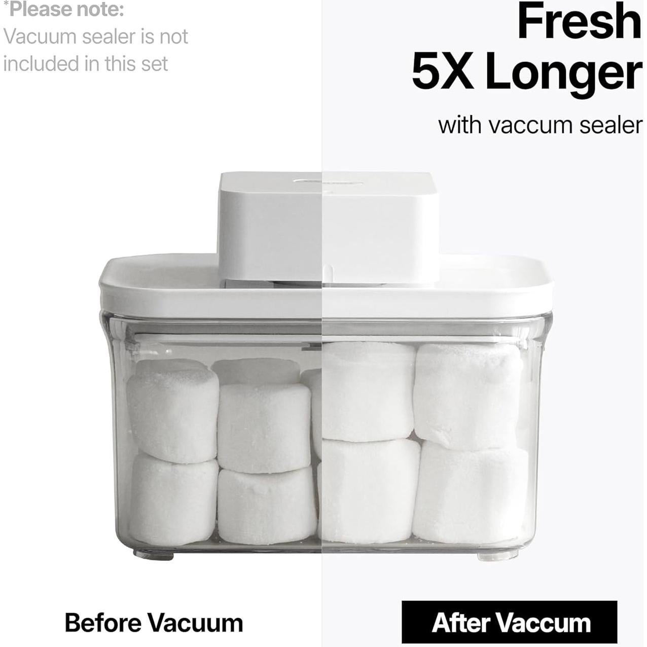 Contenedores de Almacenamiento al Vacío VAKUEN 3pcs 0.3L