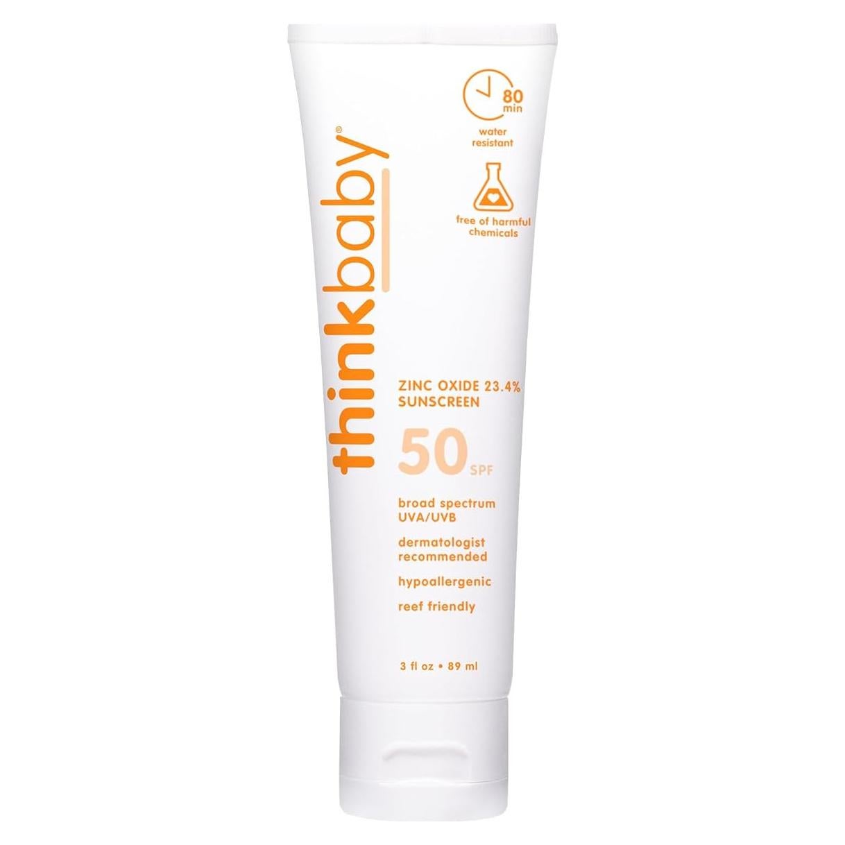 Thinkbaby Protector Solar Mineral SPF 50+ para Bebés 85g