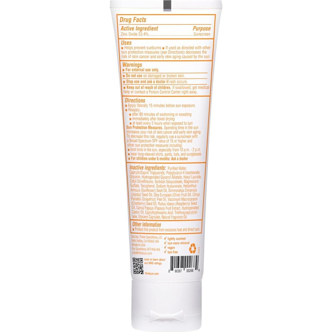 Thinkbaby Protector Solar Mineral SPF 50+ para Bebés 85g