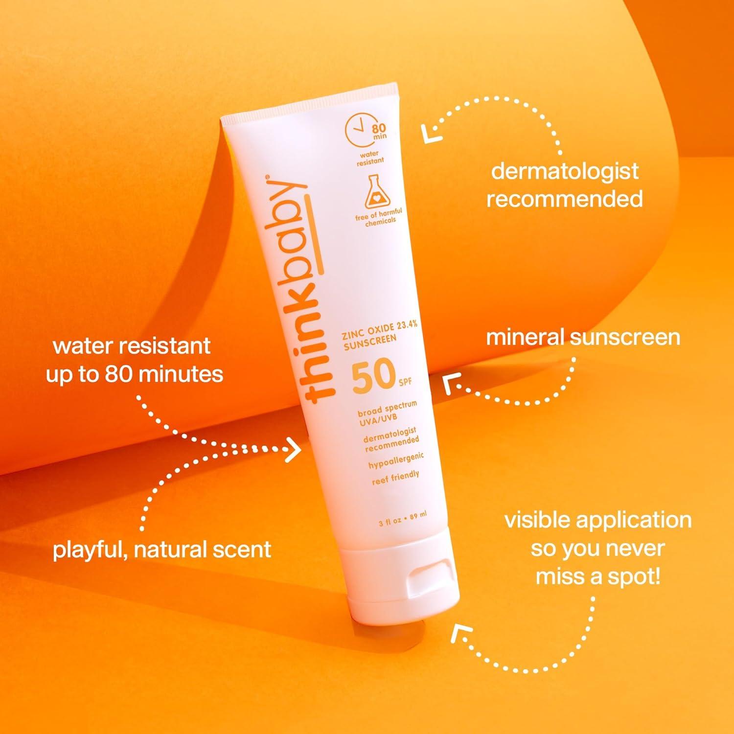 Thinkbaby Protector Solar Mineral SPF 50+ para Bebés 85g