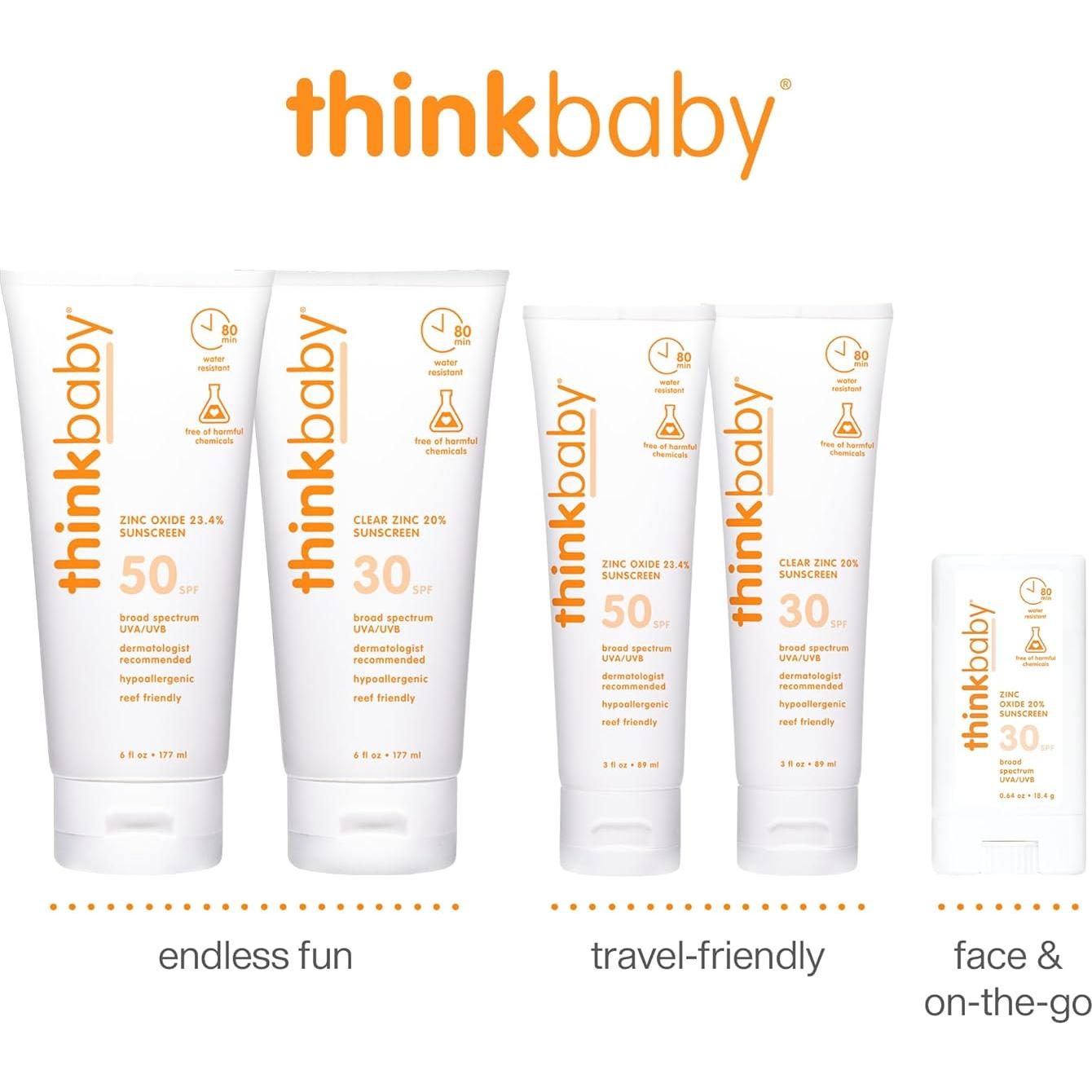 Thinkbaby Protector Solar Mineral SPF 50+ para Bebés 85g