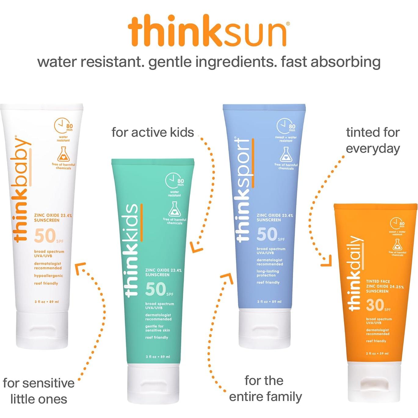 Thinkbaby Protector Solar Mineral SPF 50+ para Bebés 85g