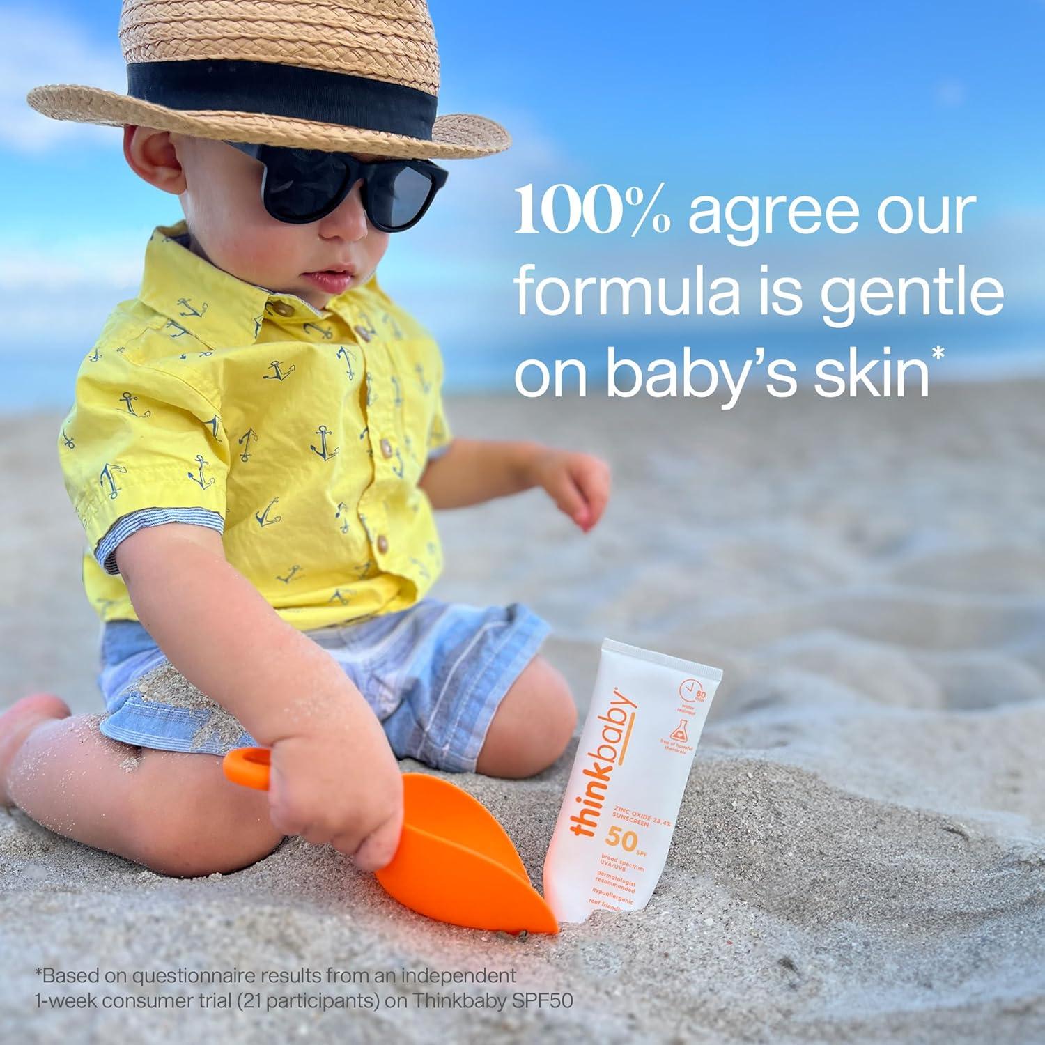 Thinkbaby Protector Solar Mineral SPF 50+ para Bebés 85g