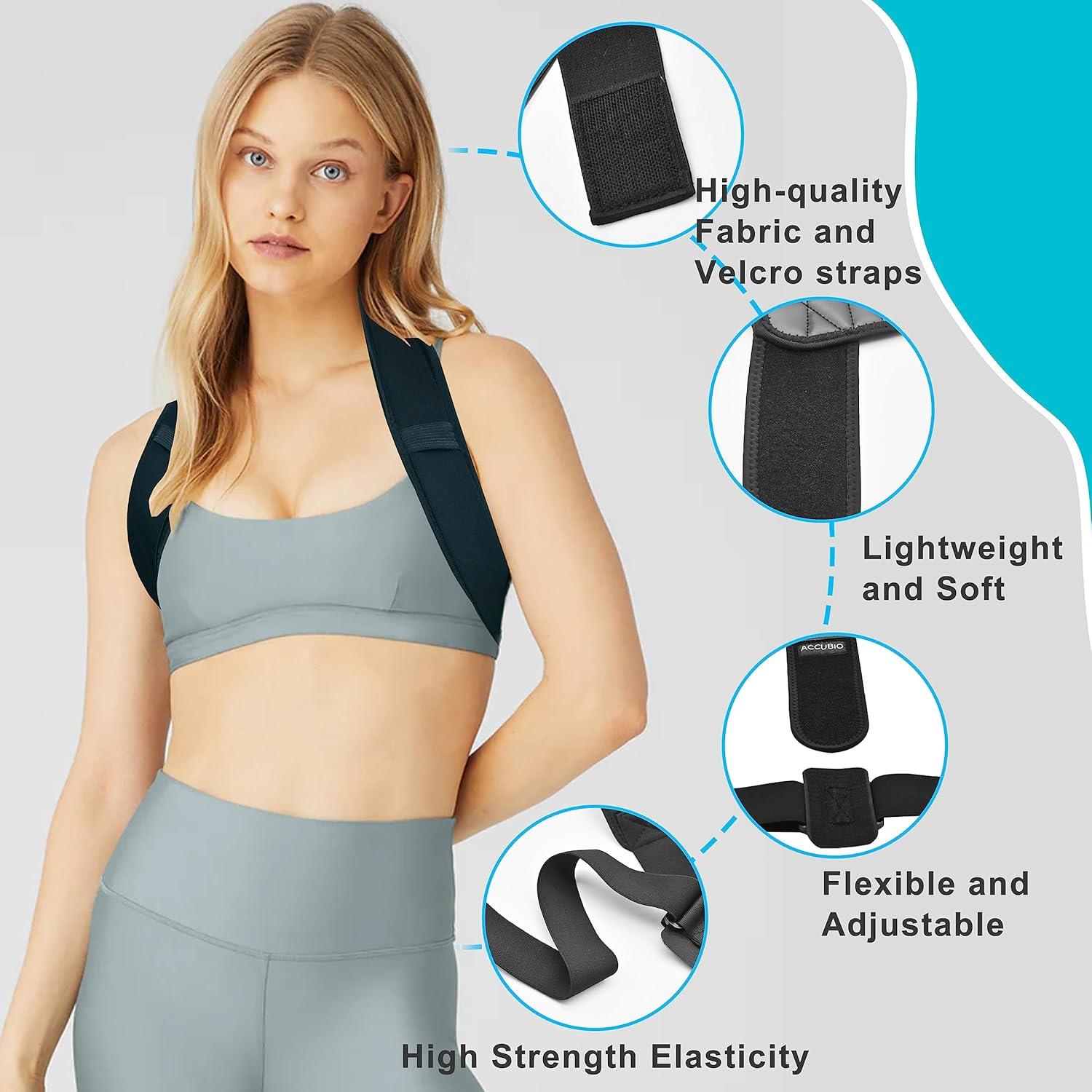 Corrector de Postura ACCUBIO Ajustable para Espalda y Clavícula