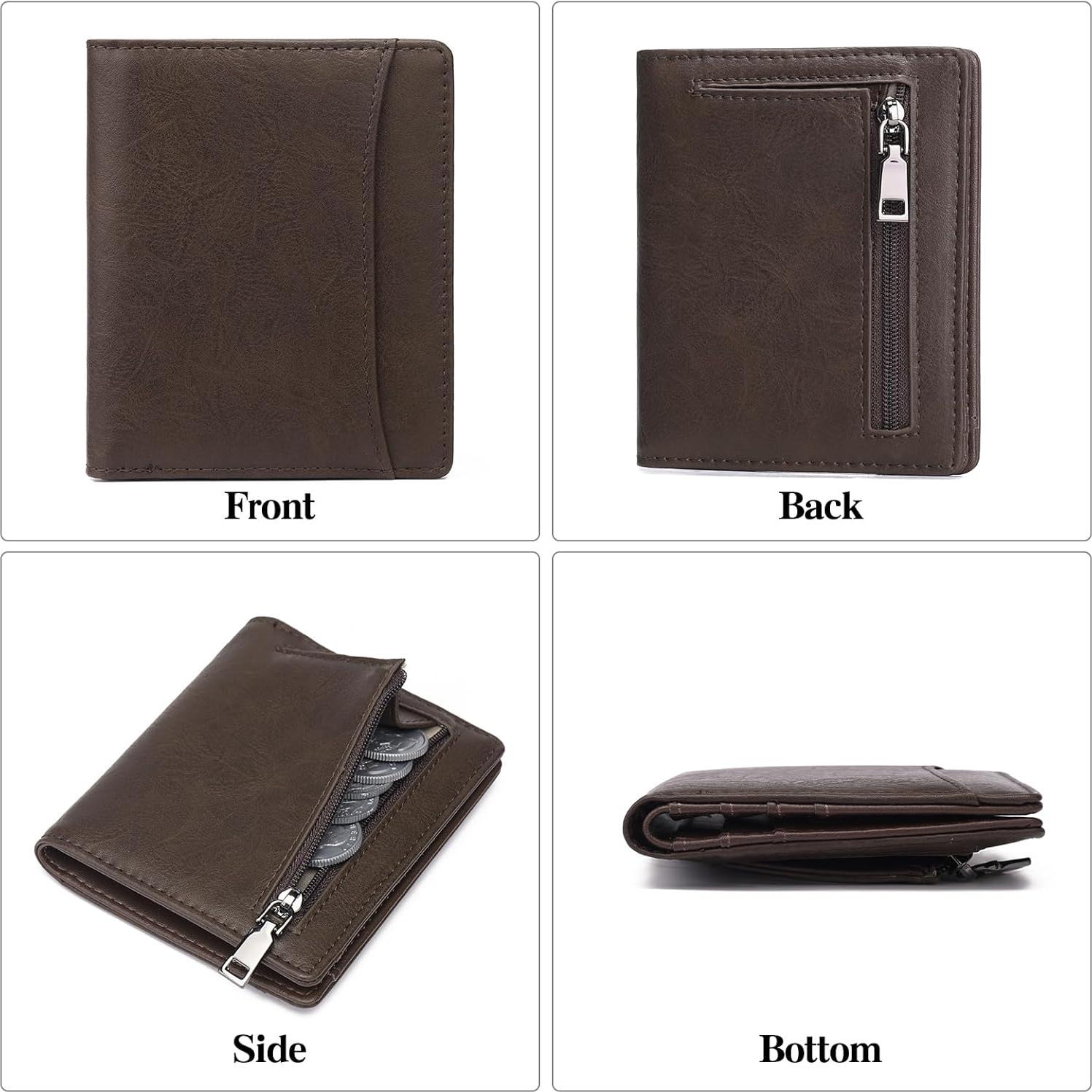 Cartera Bifold GAEKEAO Slim para Hombres con Bloqueo RFID