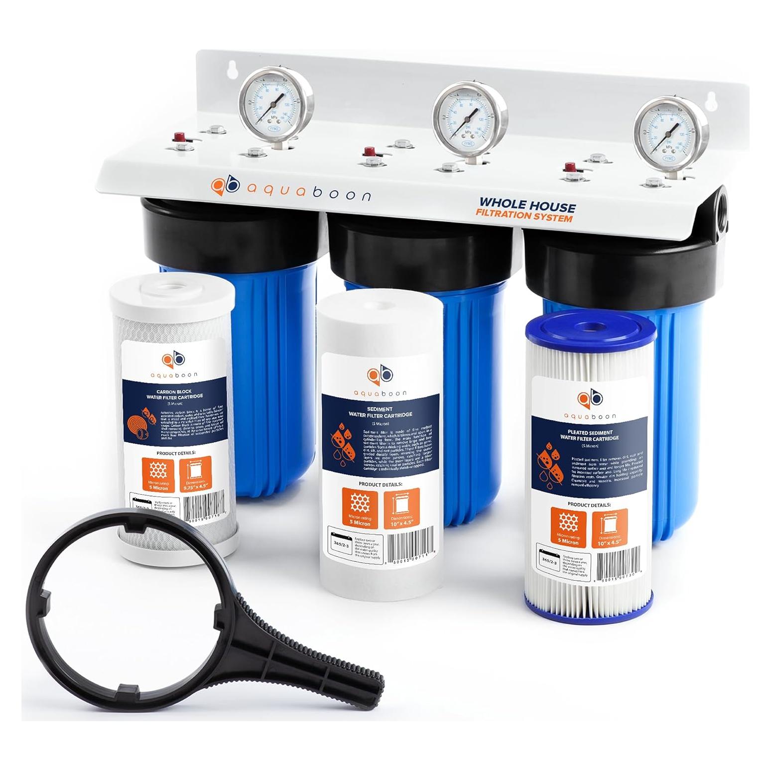 Filtro de Agua Aquaboon 3 Etapas para Toda la Casa