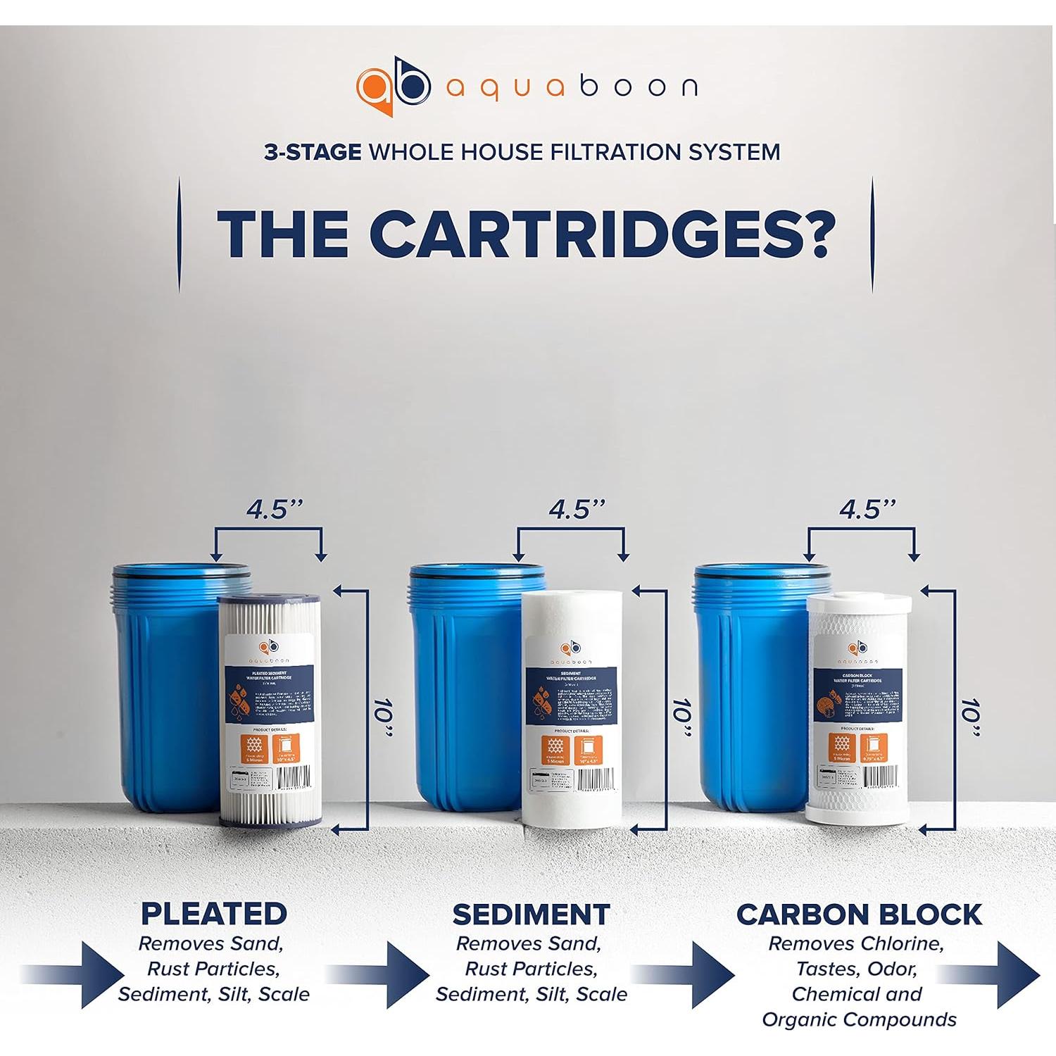 Filtro de Agua Aquaboon 3 Etapas para Toda la Casa