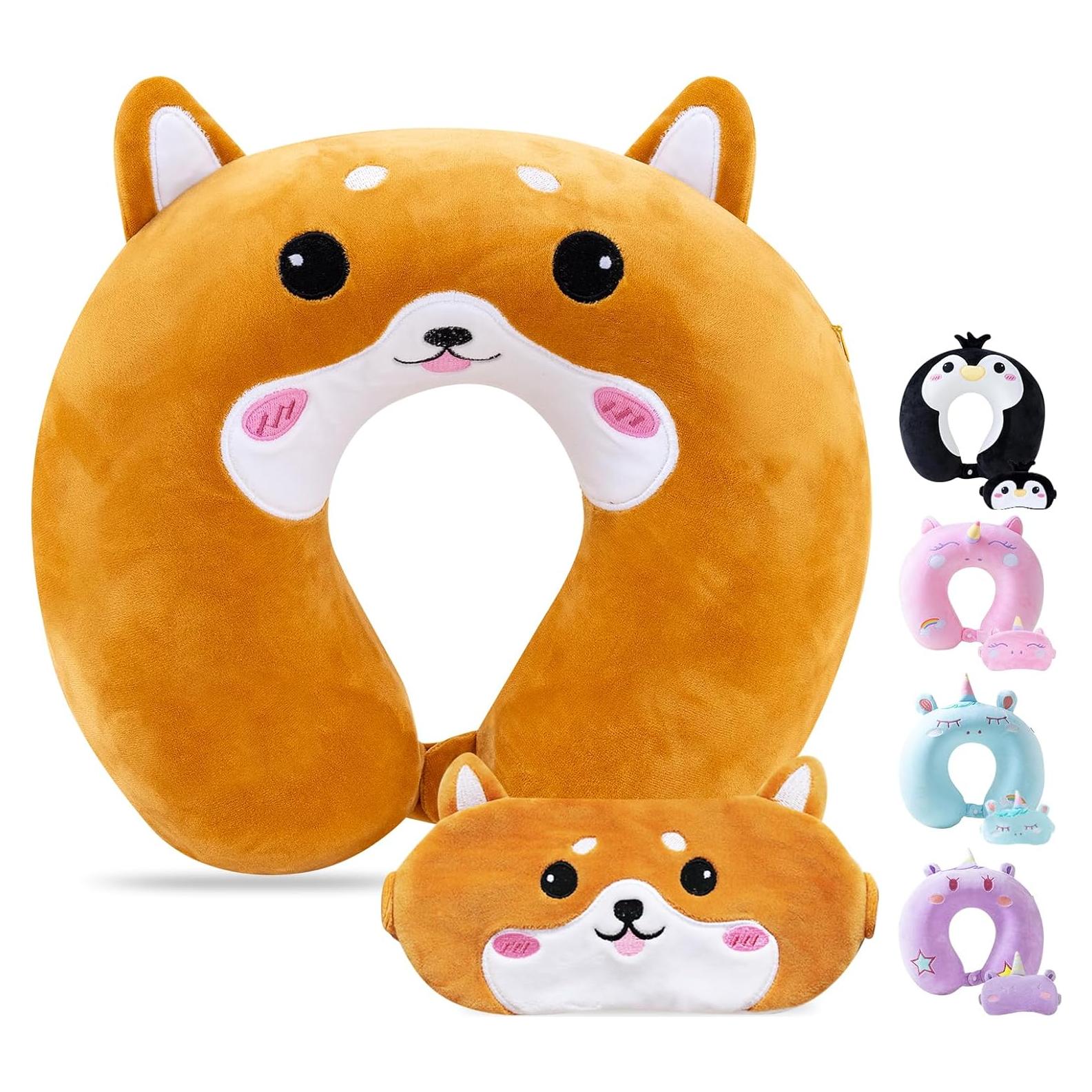 Almohada de Viaje Cirorld para Niños 3-8 Años Espuma Memoria