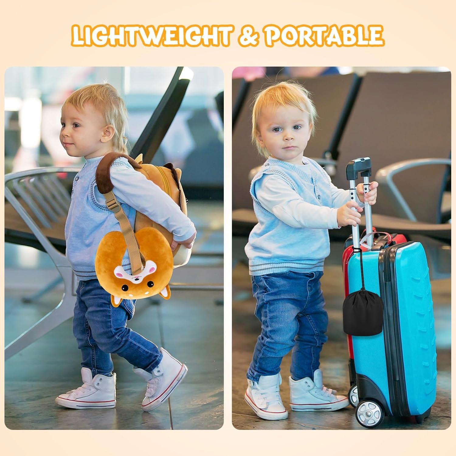 Almohada de Viaje Cirorld para Niños 3-8 Años Espuma Memoria