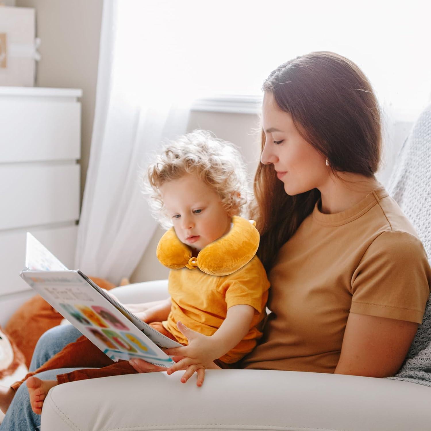 Almohada de Viaje Cirorld para Niños 3-8 Años Espuma Memoria