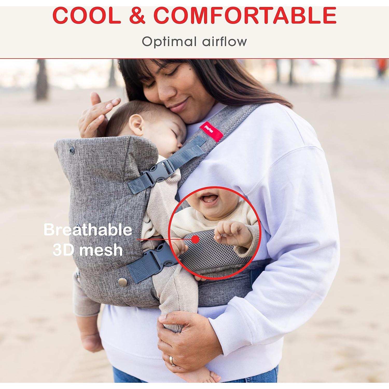 Portabebés 4 en 1 YOU+ME Negro Ajustable 3.6-14.5 kg