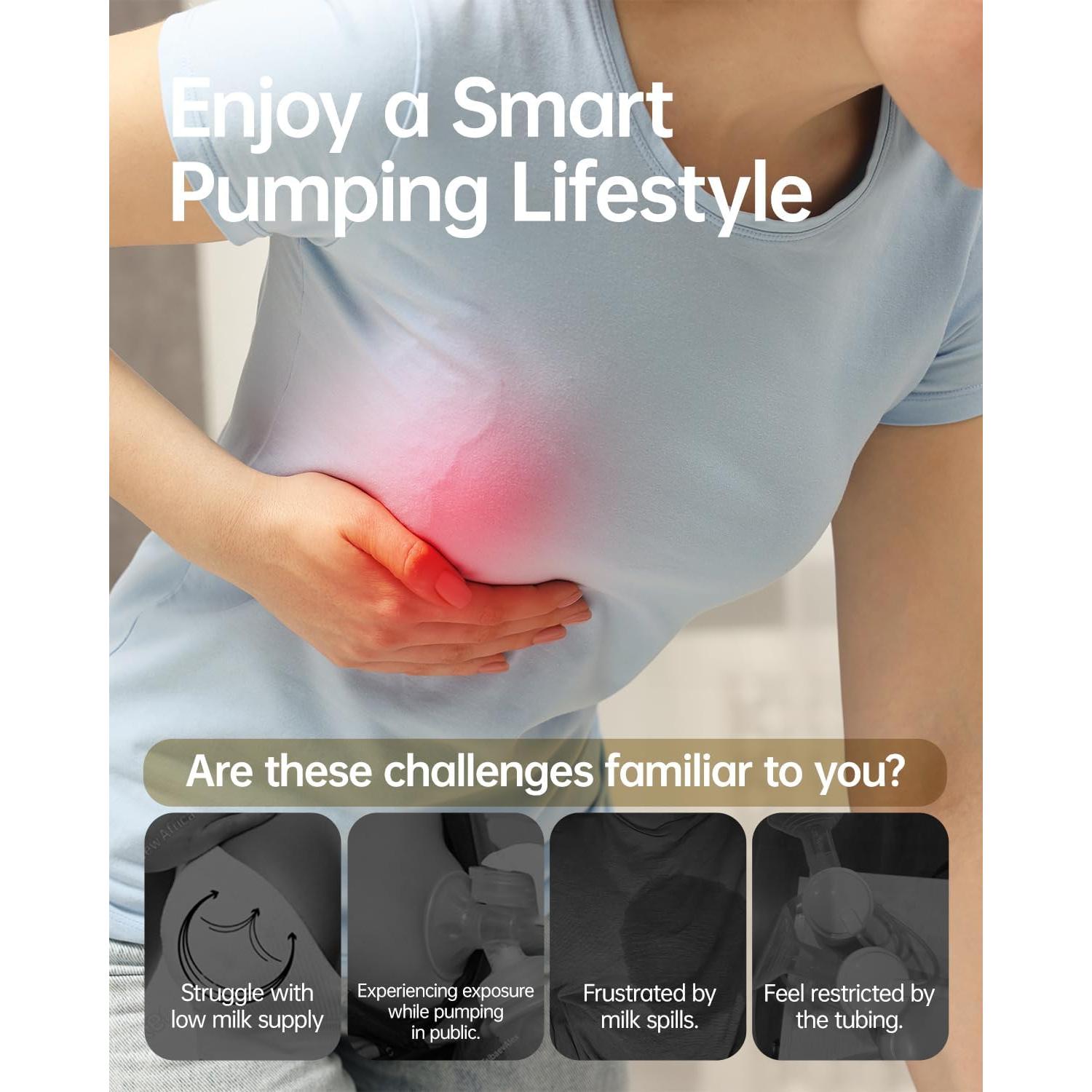 Extractor de Leche Eléctrico Doble Cabaro - Portátil, Múltiples Modos